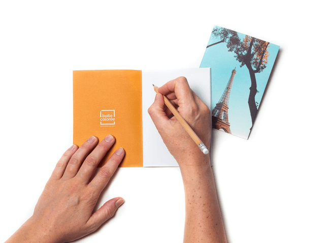 Carnet de notes format poche A6 -  "Tour Eiffel #1" - 48 pages blanches