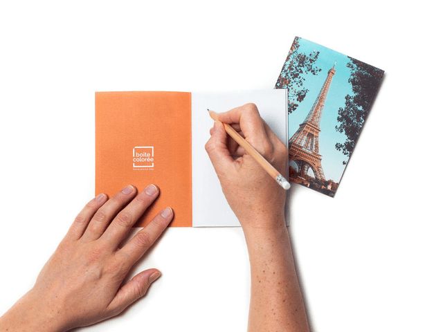 Carnet de notes format poche A6 -  "Tour Eiffel #2" - 48 pages blanches