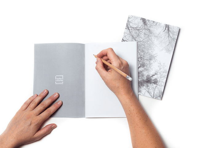 Carnet de notes A5 - "Arbres en hiver" - 64 pages blanches