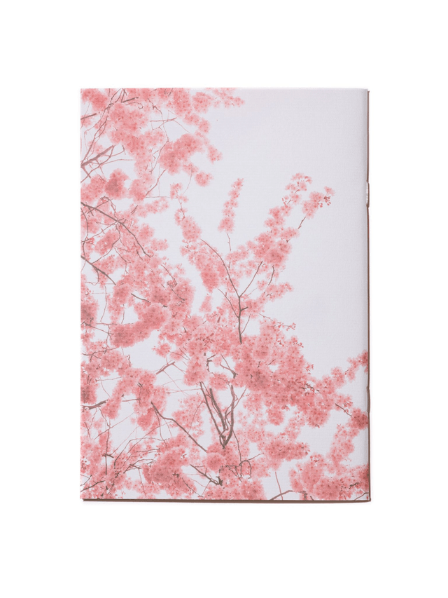 Carnet de notes A5 - "Fleurs de cerisier" - 64 pages blanches